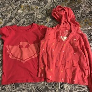 2 Girl shirts 2T & 3t